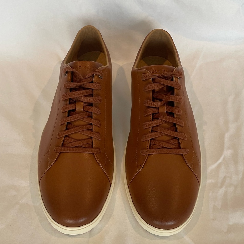 Cole Haan Men's Grand Crosscourt Sneaker, brown, size 13 wide, like new!!